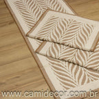 Jogo de Passadeira Amazonas com 3 peças - Marrom Claro