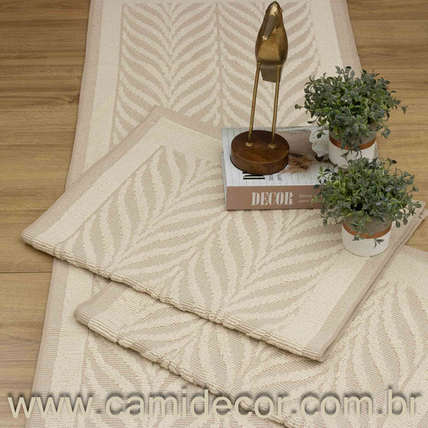 Jogo de Passadeira Amazonas com 3 peças - Nude