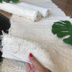 Jogo de Passadeira Boho com 3 peças - Cru