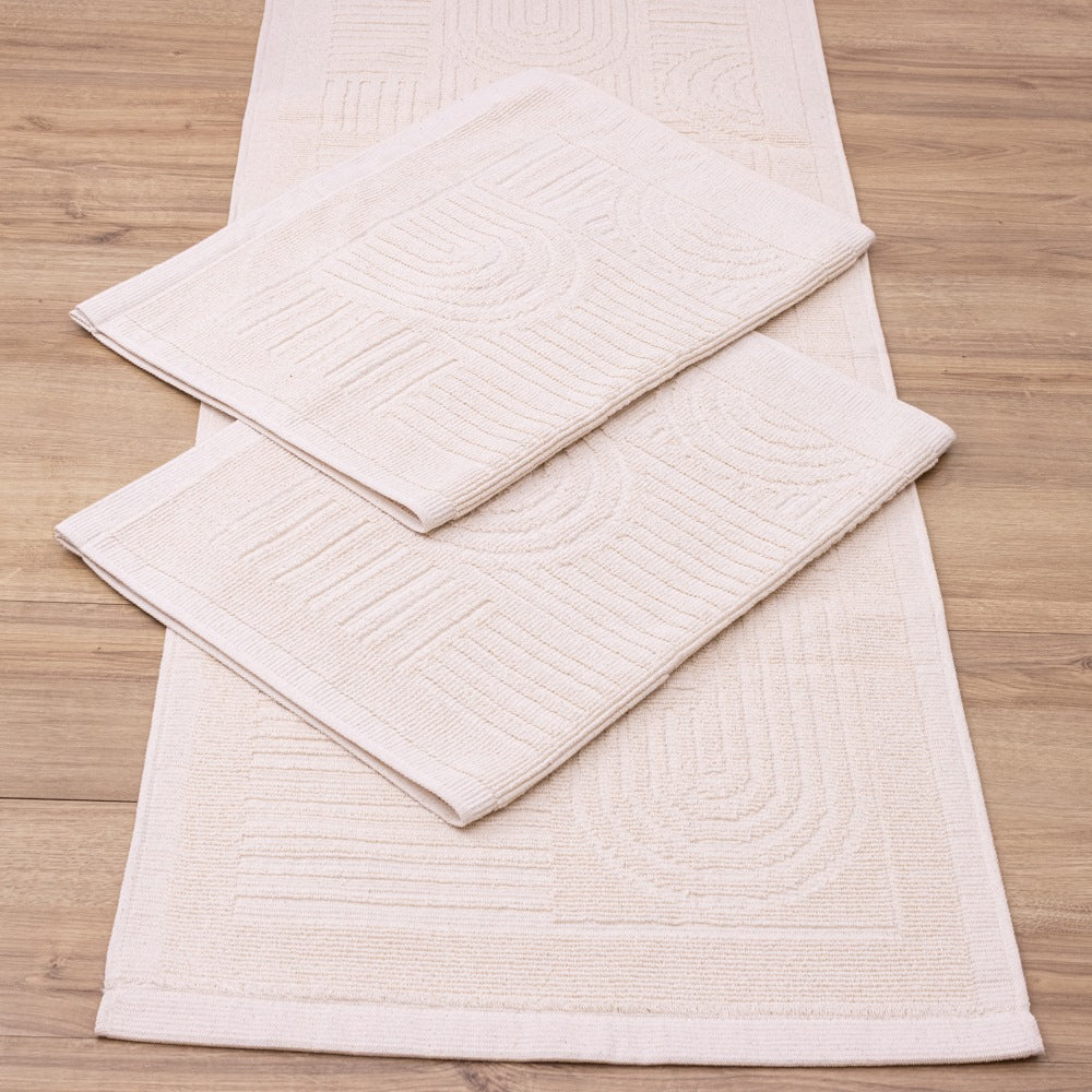 Jogo de Passadeira Brisa com 3 peças - Cru