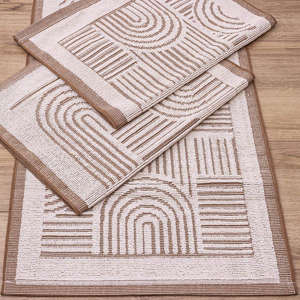 Jogo de Passadeira Brisa com 3 peças - Marrom Claro