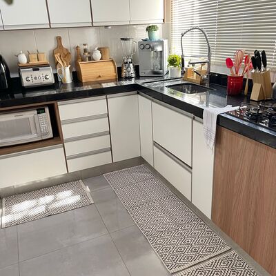 Jogo de Passadeira Cairo com 3 peças - Preto