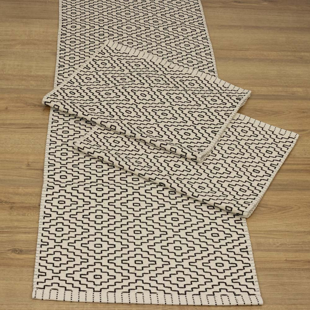 Jogo de Passadeira Cairo com 3 peças - Preto