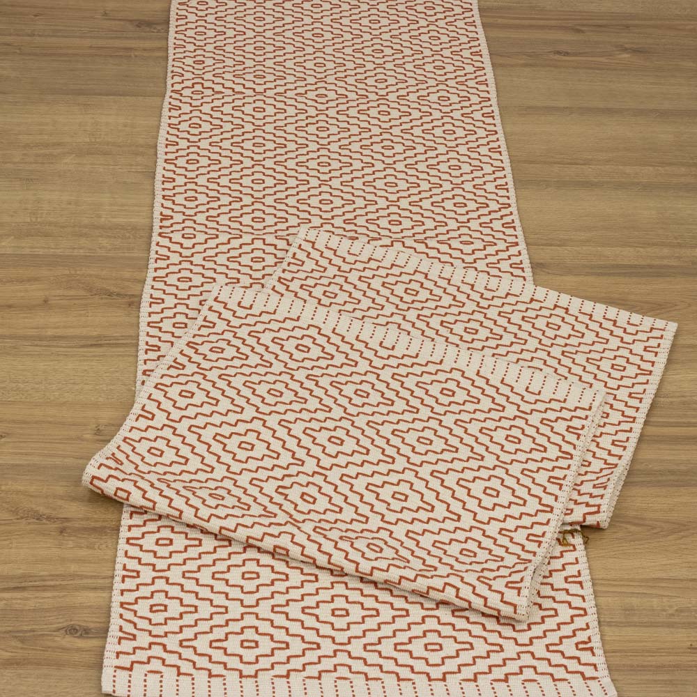 Jogo de Passadeira Cairo com 3 peças - Terracota