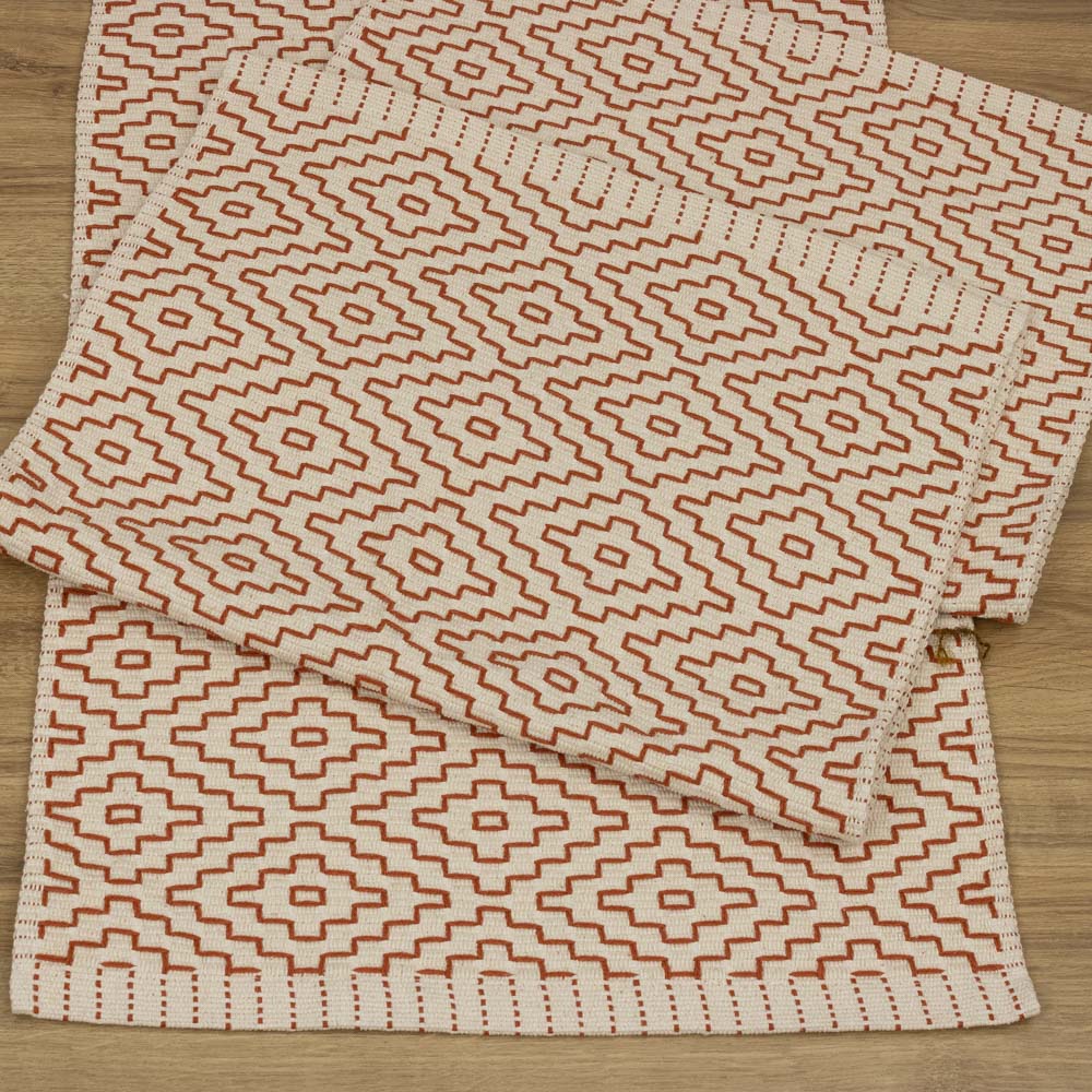 Jogo de Passadeira Cairo com 3 peças - Terracota