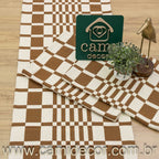 Jogo de Passadeira Califórnia com 3 peças - Marrom Claro