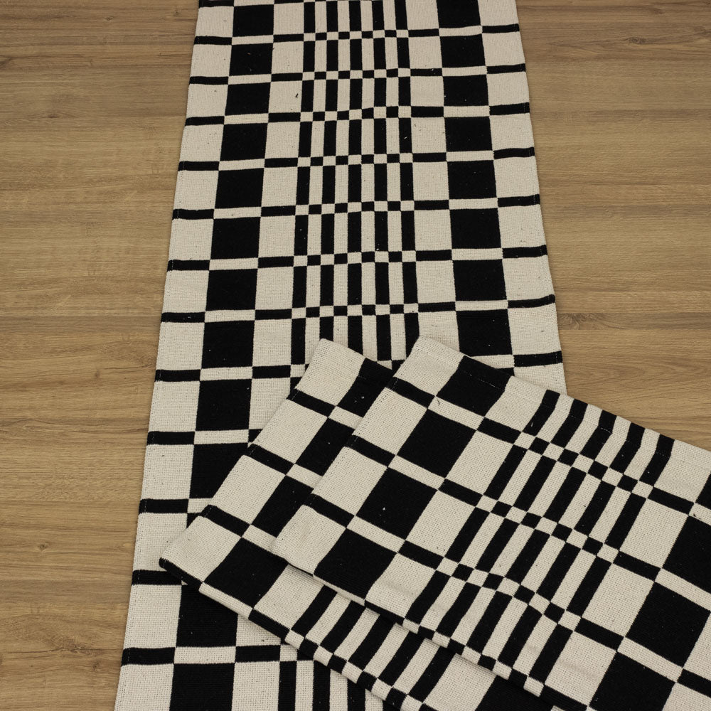 Jogo de Passadeira Califórnia com 3 peças - Preto