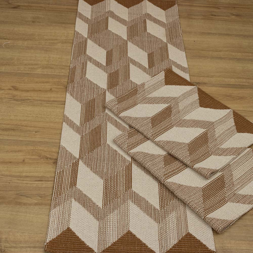 Jogo de Passadeira Capri com 3 peças - Caramelo