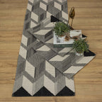 Jogo de Passadeira Capri com 3 peças - Preto