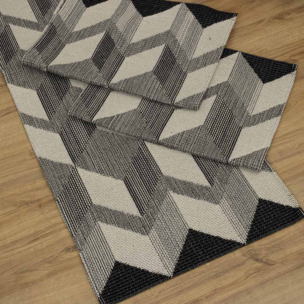 Jogo de Passadeira Capri com 3 peças - Preto