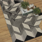 Jogo de Passadeira Capri com 3 peças - Preto