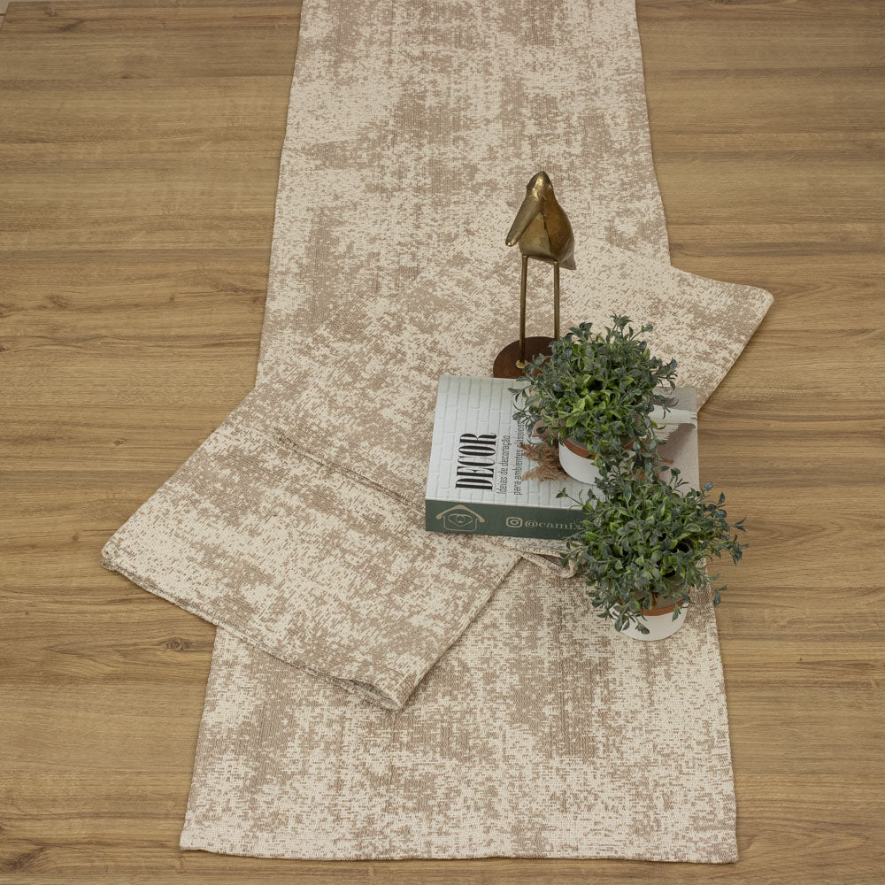 Jogo de Passadeira Carrara com 3 peças - Bege