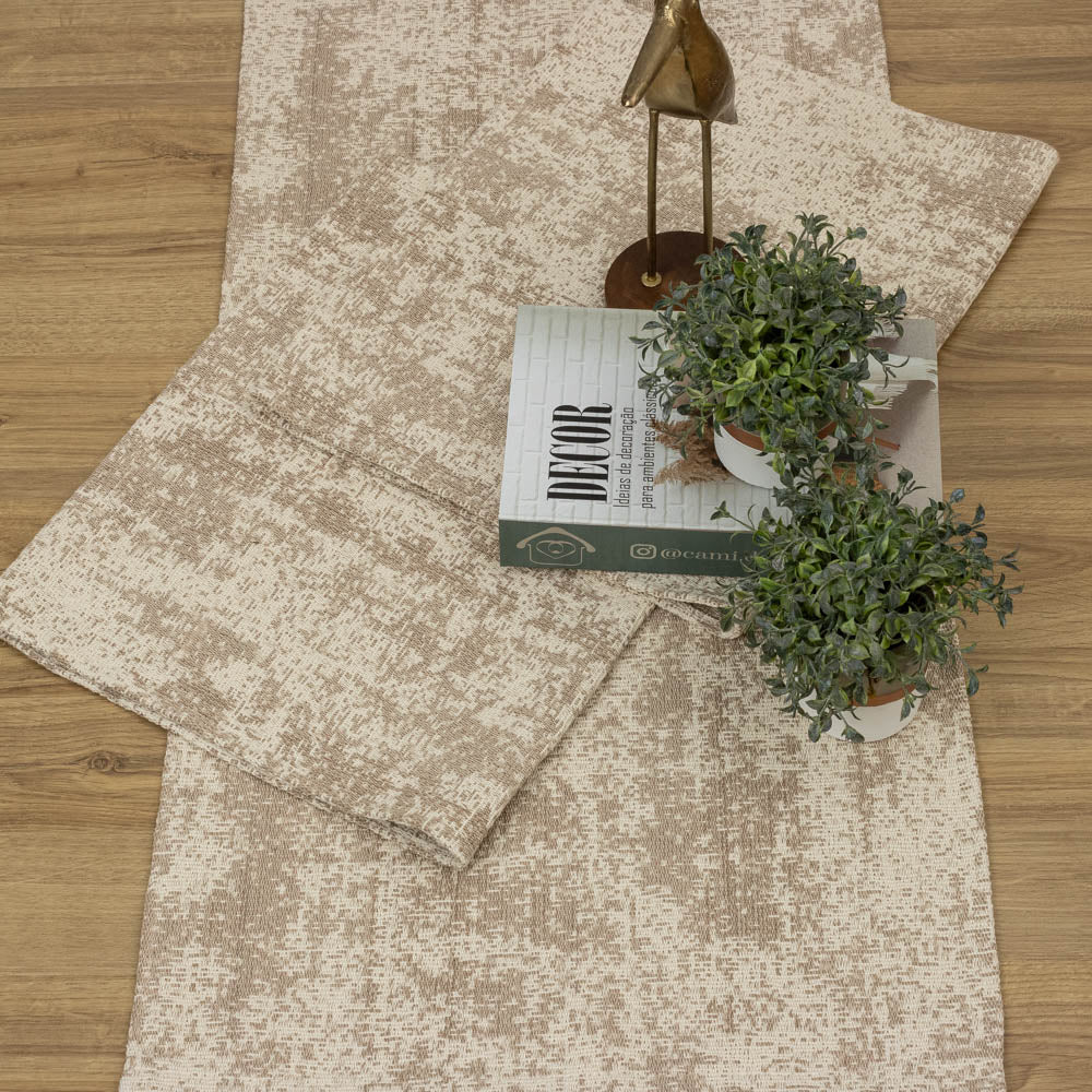 Jogo de Passadeira Carrara com 3 peças - Bege