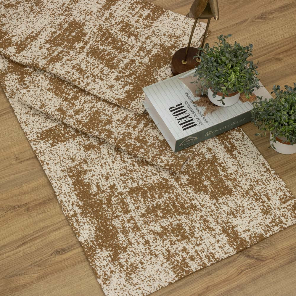 Jogo de Passadeira Carrara com 3 peças - Caramelo