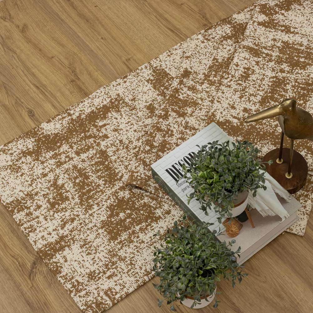 Jogo de Passadeira Carrara com 3 peças - Caramelo