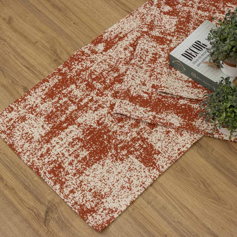 Jogo de Passadeira Carrara com 3 peças - Terracota