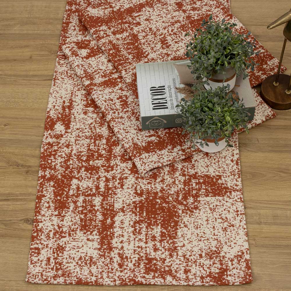 Jogo de Passadeira Carrara com 3 peças - Terracota