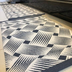 Jogo de Passadeira Dubai com 3 peças - Cinza