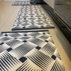 Jogo de Passadeira Dubai com 3 peças - Cinza