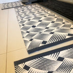 Jogo de Passadeira Dubai com 3 peças - Cinza