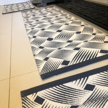 Jogo de Passadeira Dubai com 3 peças - Cinza