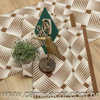 Jogo de Passadeira Dubai com 3 peças - Marrom Claro