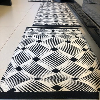 Jogo de Passadeira Dubai com 3 peças - Preto