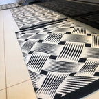 Jogo de Passadeira Dubai com 3 peças - Preto