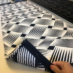 Jogo de Passadeira Dubai com 3 peças - Preto