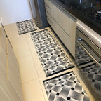 Jogo de Passadeira Dubai com 3 peças - Preto