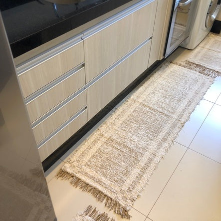 Jogo de Passadeira Dupla Face com 3 peças - Caramelo