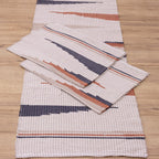 Jogo de Passadeira Florença Bico com 3 peças - Azul, Terracota e Bege