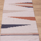 Jogo de Passadeira Florença Bico com 3 peças - Azul, Terracota e Bege