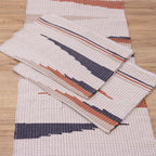 Jogo de Passadeira Florença Bico com 3 peças - Azul, Terracota e Bege