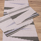 Jogo de Passadeira Florença Bico com 3 peças - Verde Escuro e Cinza