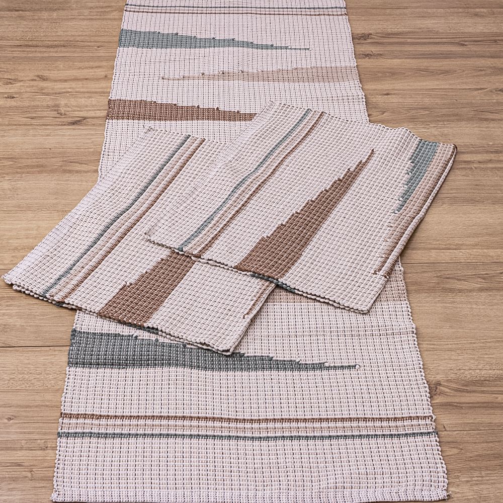 Jogo de Passadeira Florença Bico com 3 peças - Verde Oliva