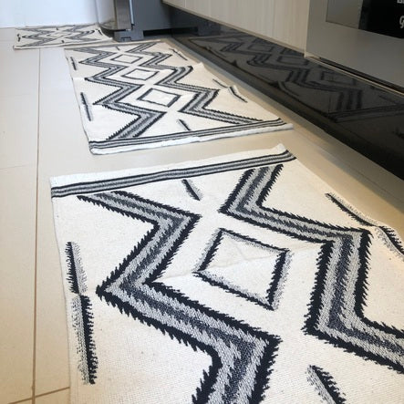 Jogo de Passadeira Inca com 3 peças - Cru