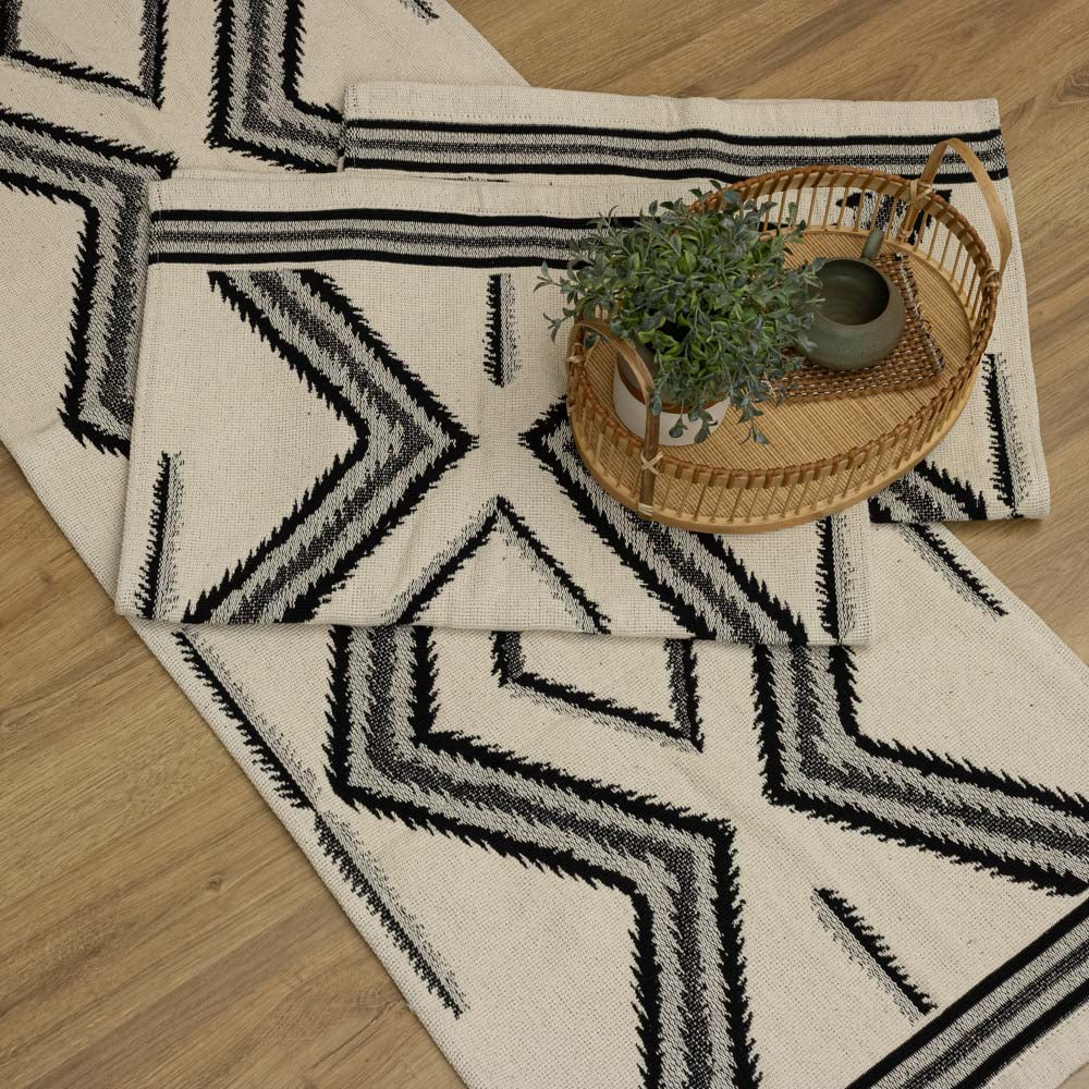 Jogo de Passadeira Inca com 3 peças - Cru