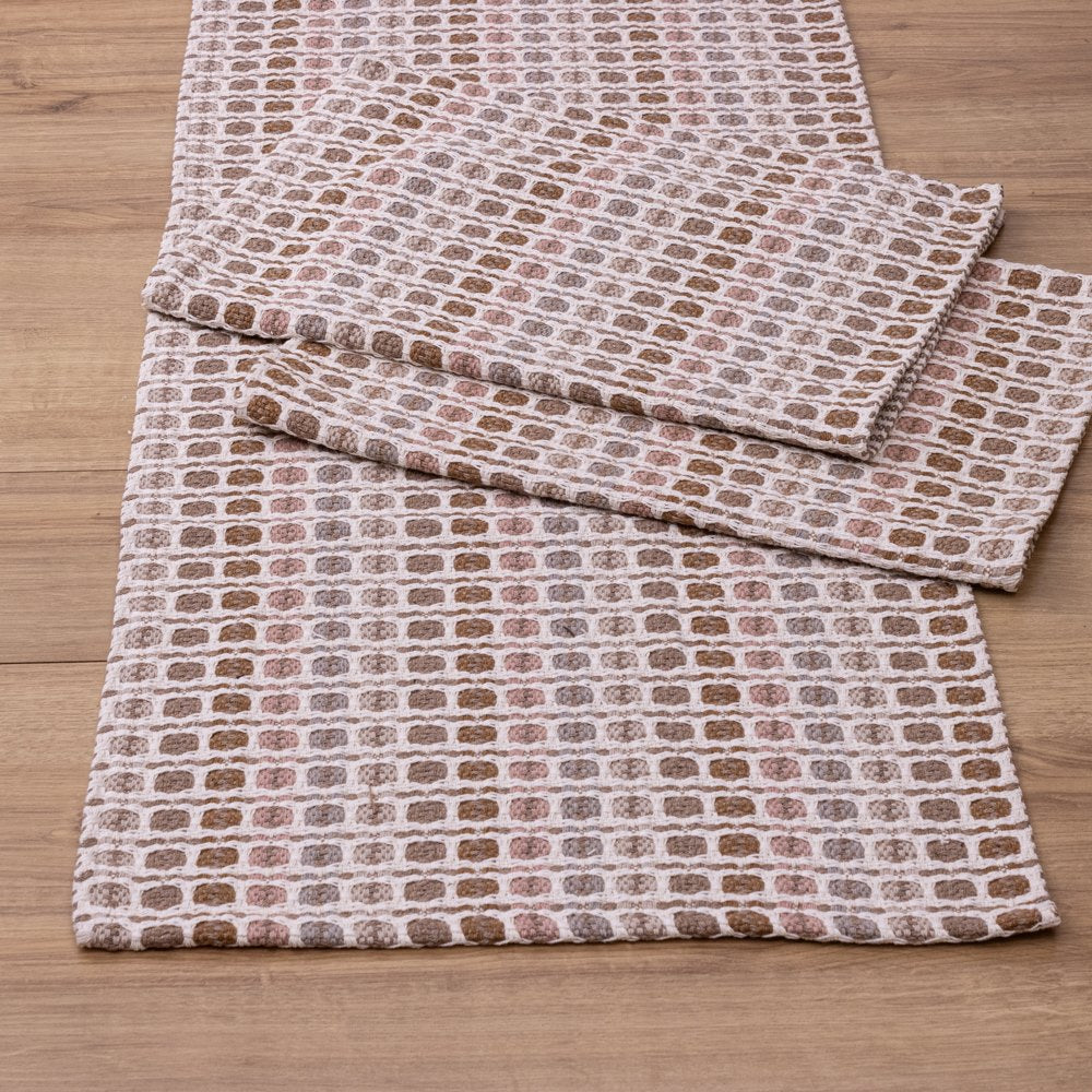 Jogo de Passadeira Indiano em algodão com 3 peças - Pasteis