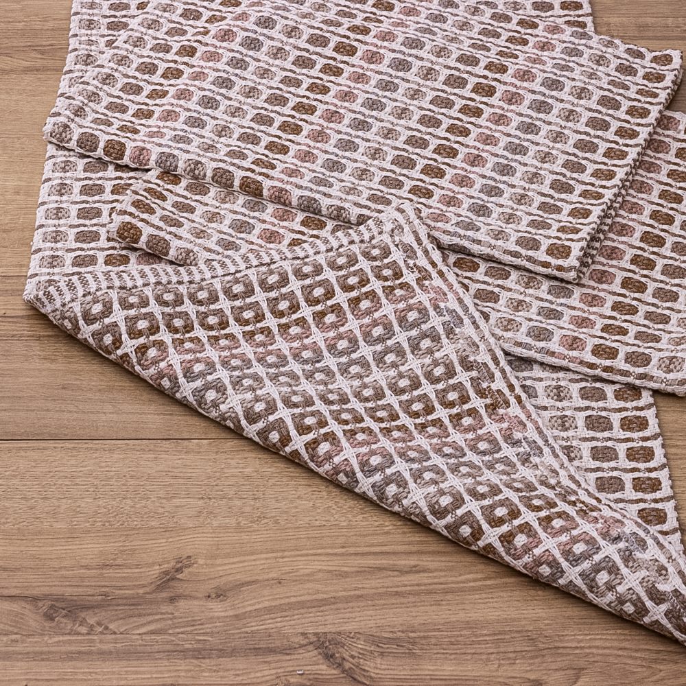 Jogo de Passadeira Indiano em algodão com 3 peças - Pasteis