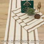 Jogo de Passadeira Itatiaia com 3 peças - Bege