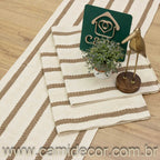 Jogo de Passadeira Itatiaia com 3 peças - Bege