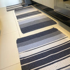 Jogo de Passadeira Florença Listrado com 3 peças - Azul Marinho