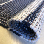 Jogo de Passadeira Florença Listrado com 3 peças - Azul Marinho