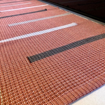 Jogo de Passadeira Florença Listrado com 3 peças - Terracota
