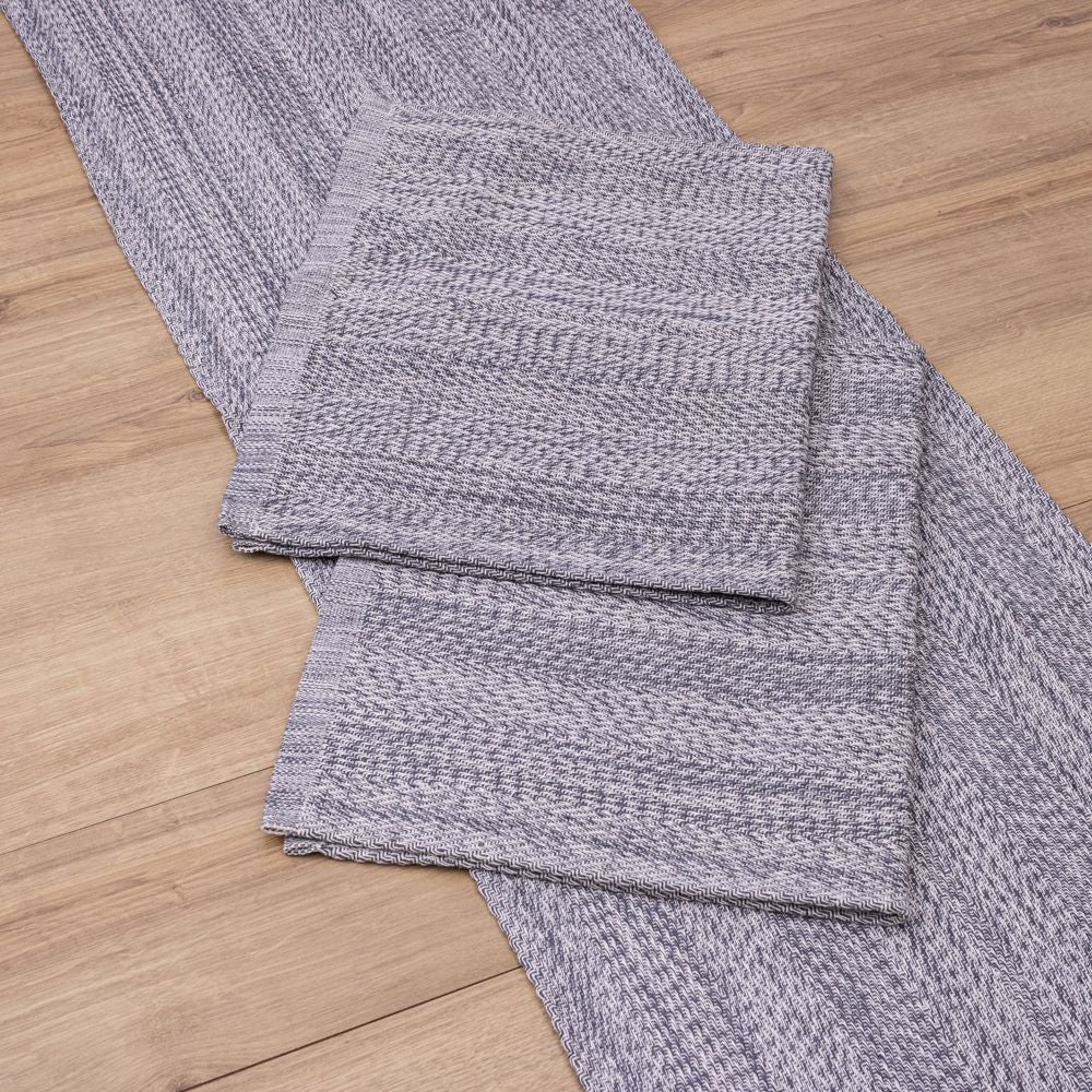 Jogo de Passadeira Serena com 3 peças - Cinza