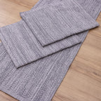 Jogo de Passadeira Serena com 3 peças - Cinza