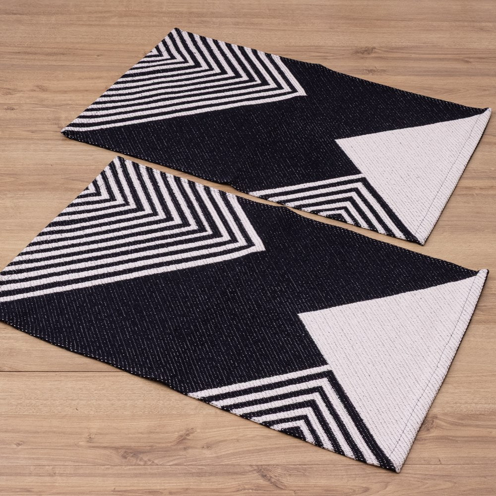 Jogo de Passadeira Suez com 3 peças - Preto