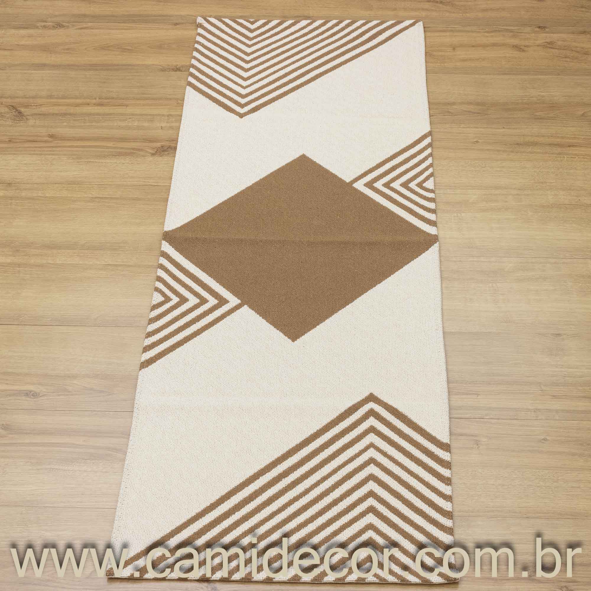 Jogo de Passadeira Suez com 3 peças - Caramelo