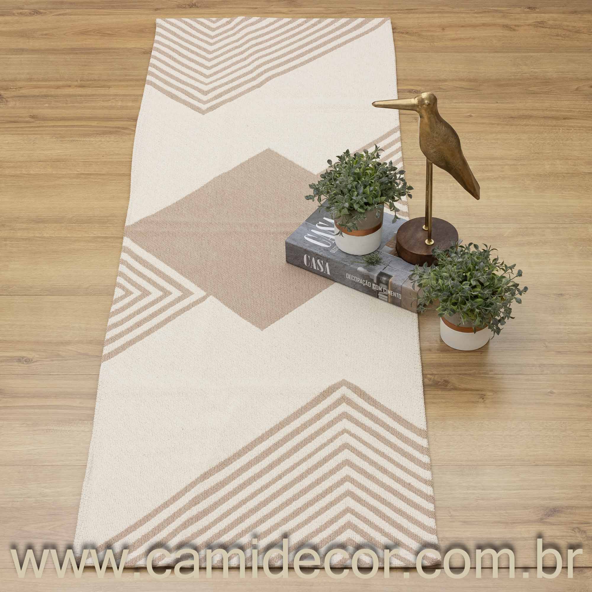 Jogo de Passadeira Suez com 3 peças - Nude